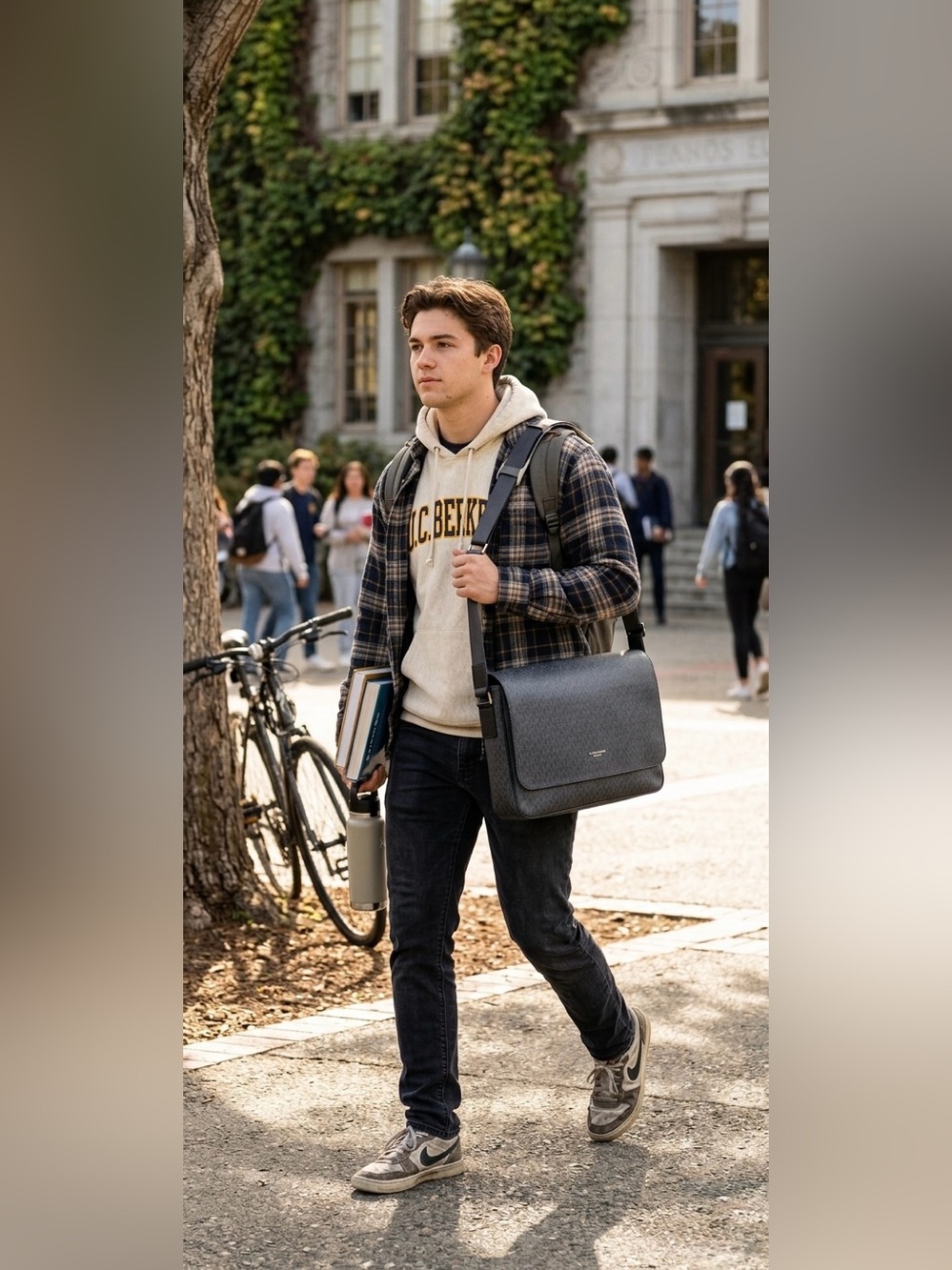Michael Kors Harrison Front Flap Messenger Bag - Picture 8 of 12